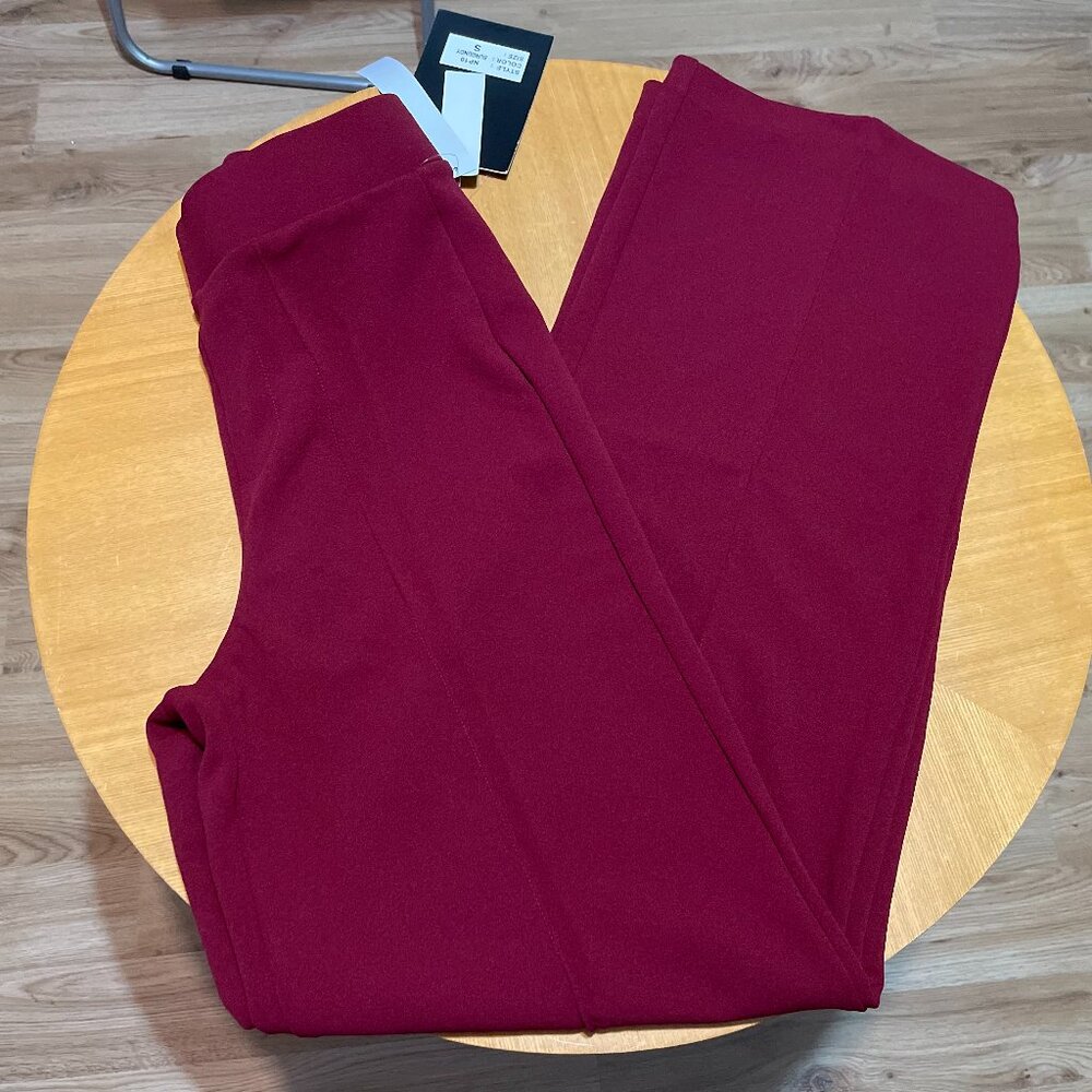 burgundy pants